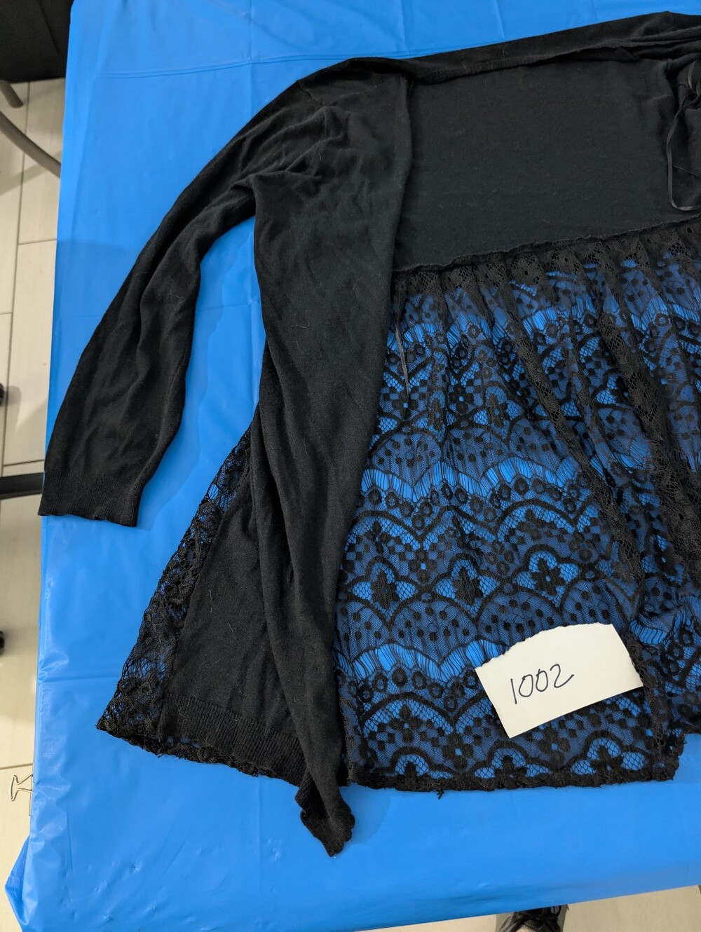 Lauren Conrad flowy Long Boho Cardigan, Lace Back, Lightweight, XL